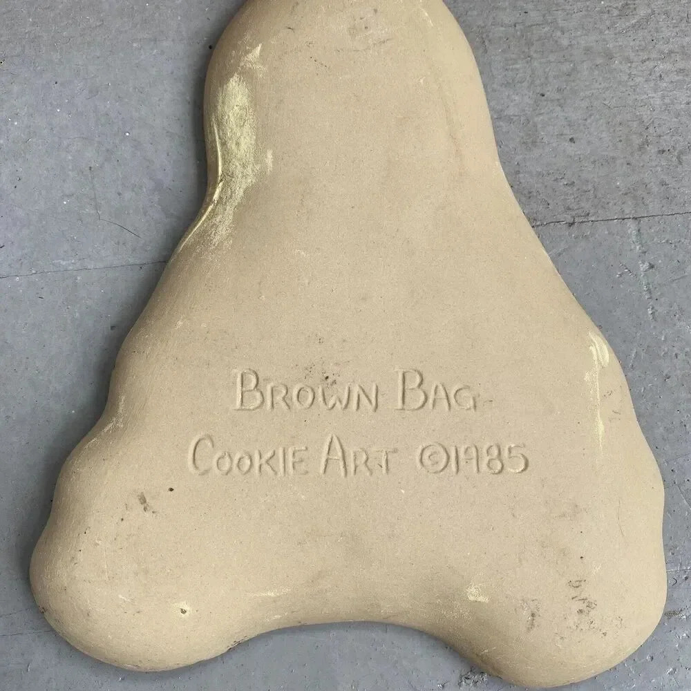 VTG Brown Bag Cookie Art Mold 1984-5 Heart Doves Wedding Birds Ann Gingerbread - Picture 4 of 12